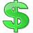 Green dollar Icon